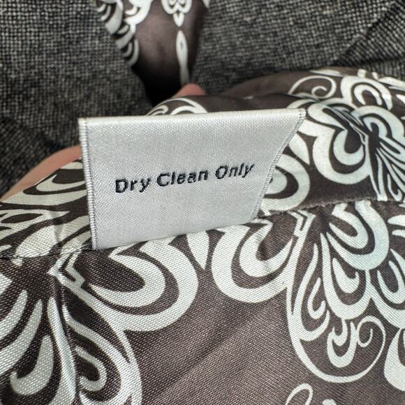 CAbi Wool Blend Shakespeare Tweed Brown Single Breasted Buttoned Pea Coat Size 4 - Picture 8 of 8